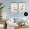 Stupell Industries Serene Heron Birds 2pc Framed Giclee Set, design by Hannah Dawson